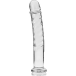 NEBULA SERIES BY IBIZA - MODELL 16 DILDO BOROSILIKATGLAS KLAR 18.5 CM -O- 3 CM