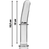 NEBULA SERIES BY IBIZA - MODELL 17 DILDO BOROSILIKATGLAS KLAR 18.5 CM -O- 3 CM