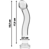 NEBULA SERIES BY IBIZA - MODELL 18 DILDO BOROSILIKATGLAS KLAR 18.5 CM -O- 3.5 CM