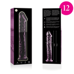 NEBULA SERIES BY IBIZA - MODELL 12 DILDO BOROSILIKATGLAS KLAR 17 CM -O- 3.5 CM