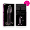 NEBULA SERIES BY IBIZA - MODELL 19 DILDO BOROSILIKATGLAS KLAR 18.5 CM -O- 4 CM