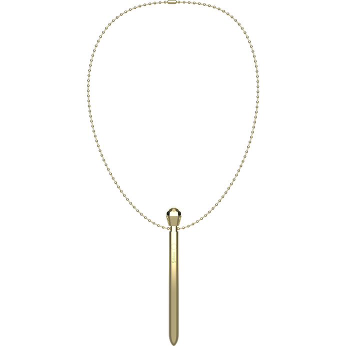 IBIZA - CLIT POCKET STIMULATOR HALSKETTE USB-LADEGERT 12 VIBRATIONSMODI GOLDEN 12,2 X 1,5