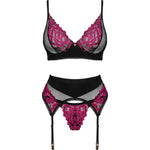 OBSESSIVE - ROSENTY-SET DREITEILIG XS/S