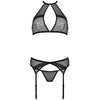 PASSION - SATARA SET EROTIKLINIE SCHWARZ S/M