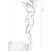 PASSION - BS095 SCHWARZER BODYSTOCKING, EINE GRÖSSE