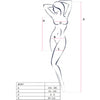 PASSION - BS097 SCHWARZER BODYSTOCKING, EINE GRÖSSE
