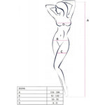 PASSION - BS098 SCHWARZER BODYSTOCKING, EINE GRÖSSE