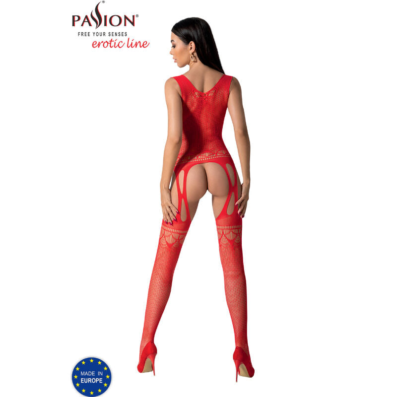 PASSION - BS099 SCHWARZER BODYSTOCKING, EINE GRÖSSE