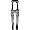 PASSION - S026 SCHWARZE STRUMPFSTRUMPFHOSE, EINE GRÖSSE