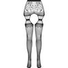 PASSION - S027 SCHWARZE STRUMPFSTRUMPFHOSE, EINE GRÖSSE