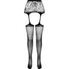 PASSION - S028 SCHWARZE STRUMPFSTRUMPFHOSE, EINE GRÖSSE