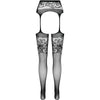 PASSION - S029 SCHWARZE STRUMPFSTRUMPFHOSE, EINE GRÖSSE