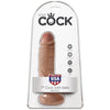 KING COCK - REALISTISCHER PENIS MIT KUGELN 13.2 CM KARAMELL