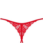 OBSESSIVE - INGRIDIA THONG OBERTEIL ROT M/L
