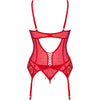 OBSESSIVE - INGRIDIA KORSETT & TANGA ROT XS/S
