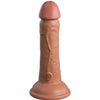 KING COCK - ELITE REALISTISCHER DILDO MIT VIBRATION UND SILIKON 15.2 CM KARAMELL