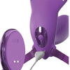 FANTASY FOR HER - G-SPOT-SCHMETTERLINGSGESCHIRR MIT VIBRATOR, WIEDERAUFLADBAR UND VIOLETTER FERNBEDIENUNG