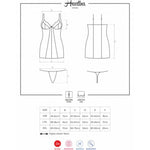 OBSESSIVE - HEARTINE CHEMISE & TANGA SCHWARZ S/M