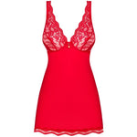 OBSESSIVE - LUVAE BABYDOLL & TANGA RED S/M