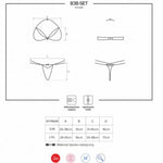 OBSESSIVE - 838 SET ZWEITEILIG SCHWARZ S/M