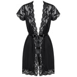 OBSESSIVE - 810-PEI-1 SCHWARZES KLEID S/M