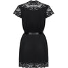 OBSESSIVE - 810-PEI-1 SCHWARZES KLEID S/M