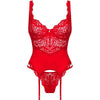 OBSESSIVE - AMOR CHERRIS KORSETT & TANGA L/XL