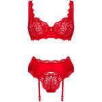 OBSESSIVE - AMOR CHERRIS SET 3-TEILIG S/M