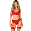 OBSESSIVE - AMOR CHERRIS SET 3-TEILIG L/XL