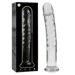 NEBULA SERIES BY IBIZA - MODELL 16 DILDO BOROSILIKATGLAS KLAR 18.5 CM -O- 3 CM