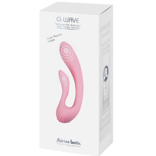 ADRIEN LASTIC - G-WAVE DUAL RABBIT VIBRATOR ROSA