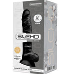 SILEXD - MODEL 1 REALISTISCHER PENIS PREMIUM SILEXPAN SILIKON SCHWARZ 20 CM
