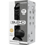 SILEXD - MODEL 1 REALISTISCHER PENIS PREMIUM SILEXPAN SILIKON SCHWARZ 24 CM