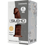 SILEXD - MODELL 2 REALISTISCHER PENIS PREMIUM SILEXPAN SILIKON BRAUN 15 CM