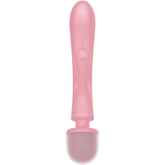 SATISFYER - TRIPLE LOVER RABBIT VIBRATOR MASSAGER ROSA