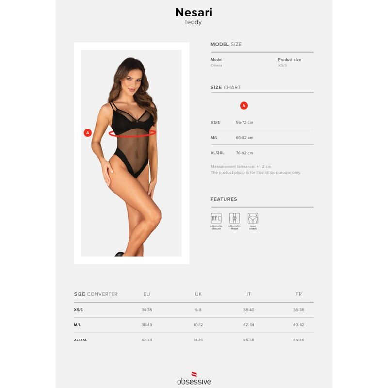 OBSESSIVE - NESARI TEDDY OUVERT XS/S