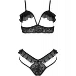 PASSION - DOLLY-SET ZWEITEILIG SCHWARZ S/M