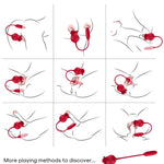 ARMONY - ROSELIP LECKT VIBRIERENDEN CLIT UND VIBRATOR ROT