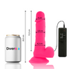 DIVERSIA - FLEXIBLER VIBRIERENDER DILDO ROSA 20.5 CM -O- 4.2 CM