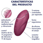 SATISFYER - TAP & CLIMAX 1 AUFLEGVIBRATOR ROT