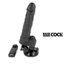 BASECOCK - REALISTISCHER NATÜRLICHER MIT FERNBEDIENUNG VIBRATOR 18.5 CM -O- 4CM
