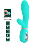 PRETTY LOVE - THOMAS MULTIFUNKTIONS-G-SPOT-VIBRATOR AQUA GREEN