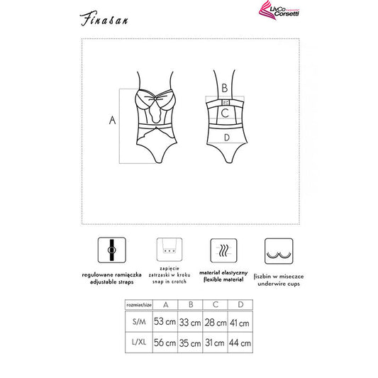 LIVCO CORSETTI FASHION - FINASAN LC 90632 KÖRPER SCHWARZ