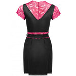 LIVCO CORSETTI FASHION - KUMIKO LC 90428 MORGENMANTEL + PANTY SCHWARZ S/M