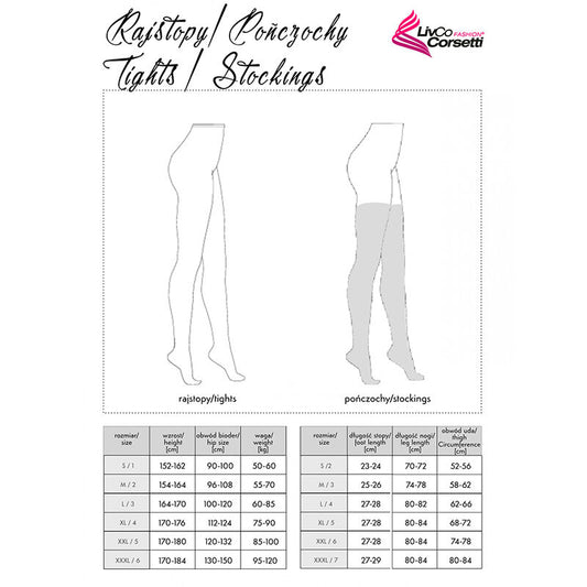 LIVCO CORSETTI FASHION - MORJAMA LC XG019 STRÜMPFE SCHWARZ EINE GRÖSSE