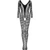 LIVCO CORSETTI FASHION - CORDILL LC 17358 BODYSTOCKING CROTCHLESS SCHWARZ EINE GRÖSSE
