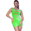 CHILIROSE - CR 4621 KLEID GRÜN S/M