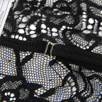 SUBBLIME - POLIZEIKOSTÜM MIT SPITZE SCHWARZ S/M