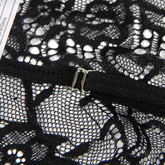 SUBBLIME - POLIZEIKOSTÜM MIT SPITZE SCHWARZ S/M