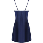 LIVCO CORSETTI FASHION - JACQUELINE LC 90249 MORGENMANTEL + HEMD + PANTY MARINEBLAU S/M